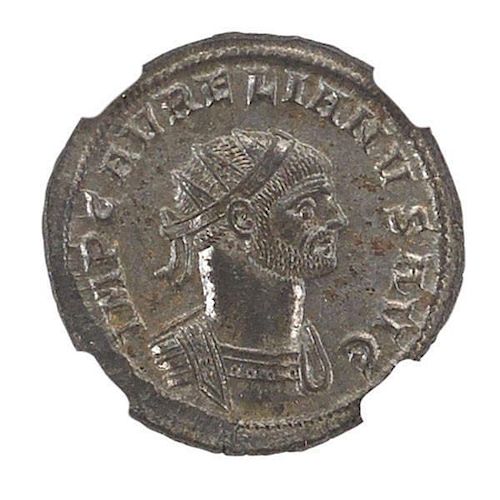 ANCIENT ROMAN BI AURELIANIANUS COIN