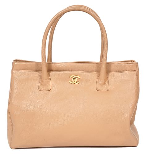 Chanel Beige Leather Tote 2004
