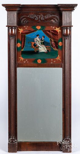 Federal mahogany mirror, ca. 1830