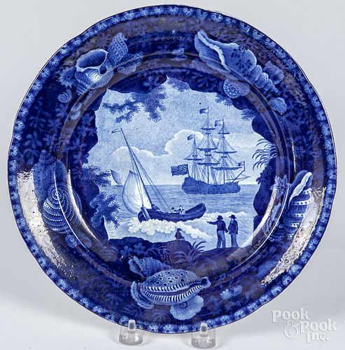Historical blue Cadmus plate