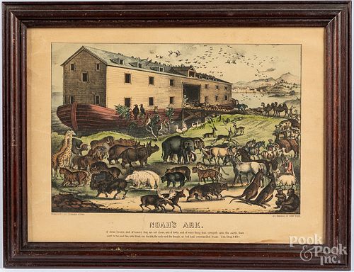 Two Currier and Ives color lithographs