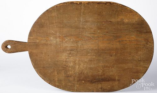 Pine dough board, 19th c.