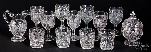 Large group of colorless glass
