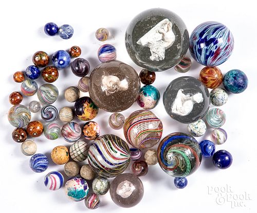 Collection of early marbles