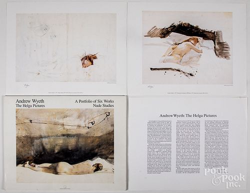 Andrew Wyeth six nude studies of Helga