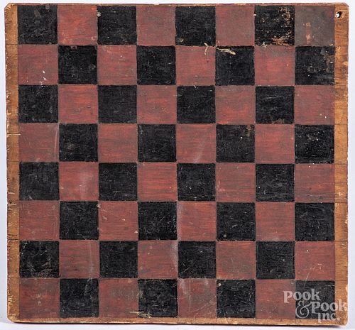Two painted gameboards, late 19th c.