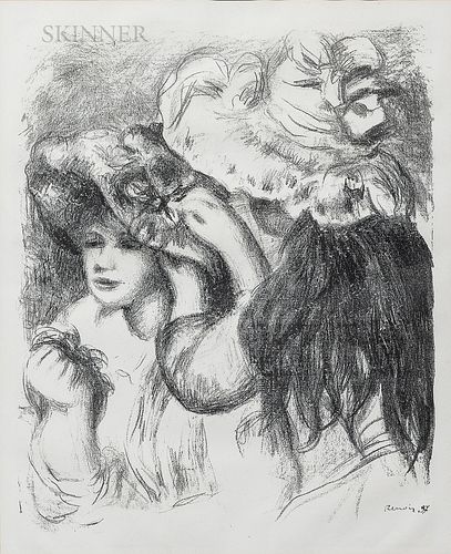 Pierre-Auguste Renoir (French, 1841-1919)      Le chapeau épinglé, 1re planche