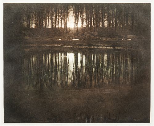 Edward Steichen (American, 1879-1973)      Moonlight: The Pond