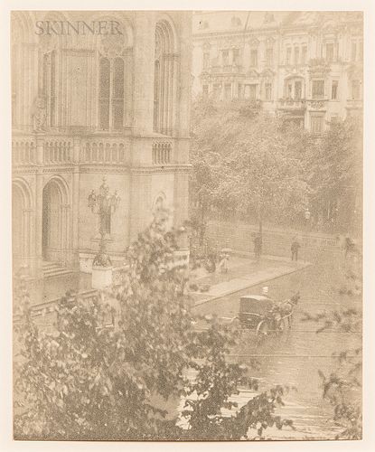 Alfred Stieglitz (American, 1864-1946)      Snapshot - from My Window, Berlin