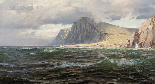 William Trost Richards (American, 1833-1905)      The Isle of Hoy