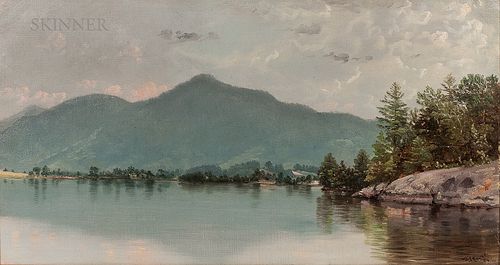 Nelson Augustus Moore (American, 1824-1902)      Dark Bay, Lake George