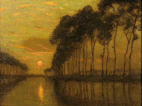 Charles Warren Eaton (American, 1857-1937)        The Bruges Canal