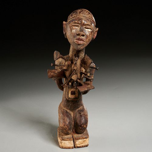 Bakongo Peoples, Nkondi Nkisi Fetish figure