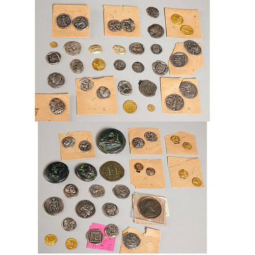 Group Greco-Roman (and style) coins, ex-museum