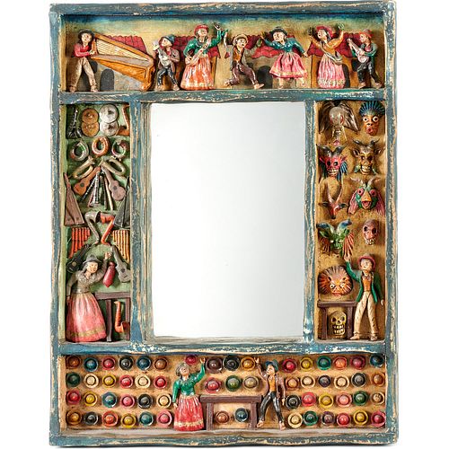 Nicario Jimenez, Folk Art retablo mirror