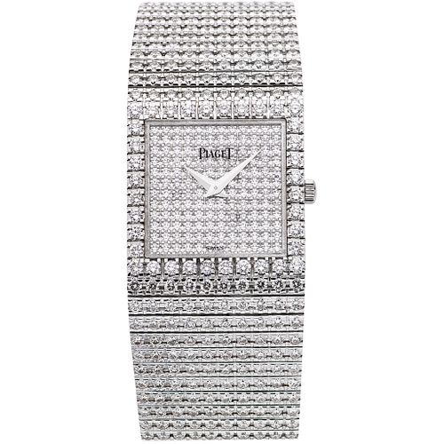 PIAGET WITH DIAMONDS. 18K WHITE GOLD. REF. 8354