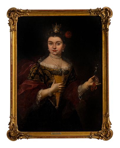 Artist Unknown (Continental, 18th Century) Portrait of Maria Lecszinska