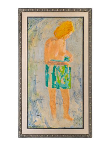 Edna Glaubman (American, 1919-1968) Standing Nude