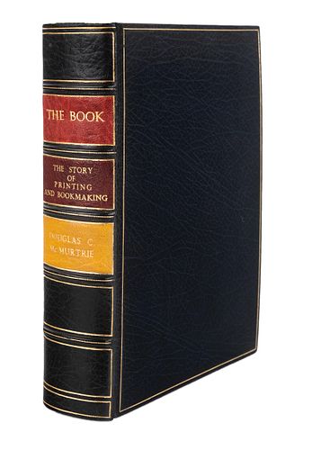 [BAYNTUN BINDING]. McMURTRIE, Douglas C. (1888-1944). The Book. The Story of Printing & Bookmaking. London, New York and Toronto: Oxford University Pr