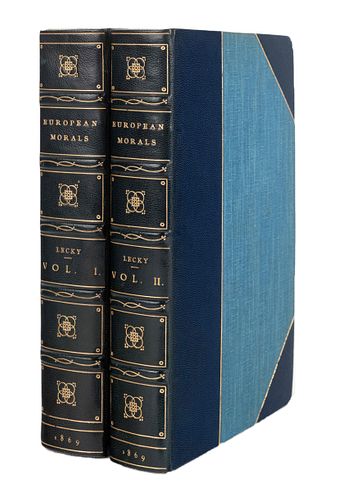 LECKY, William Edward Hartpole (1838-1903). History of European Morals from Augustus to Charlemagne. London: Longmans, Green, 1869. 