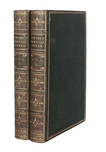 [JOHN WRIGHT BINDING]. COWPER, William (1731-1800). Poetical Works. London: William Pickering, 1853.