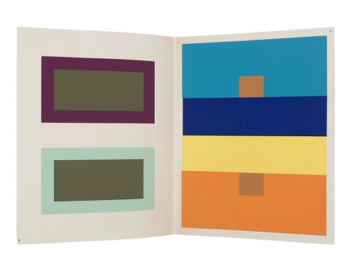 [ARTIST'S BOOK]. ALBERS, Josef (1888-1976). Interaction of Color. New Haven and London: Yale University Press, 1963.