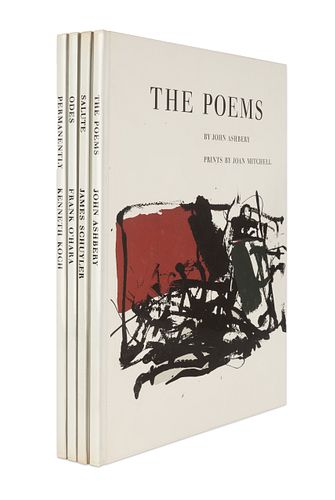 [ARTIST'S BOOK] -- [TIBER PRESS - ABSTRACT EXPRESSIONISM]. ASHBERY, John. The Poems. Prints by Joan MITCHELL. -- KOCH, Kenneth. Permanently. Prints by