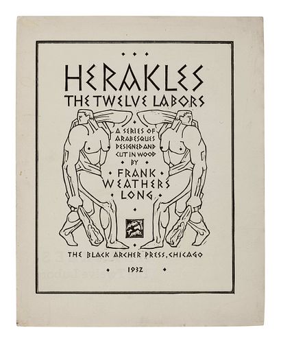 [BLACK ARCHER PRESS]. LONG, Frank Weathers (1906-1999). Herakles The Twelve Labors. Chicago: The Black Archer Press, 1932. LIMITED EDITION, SIGNED BY 