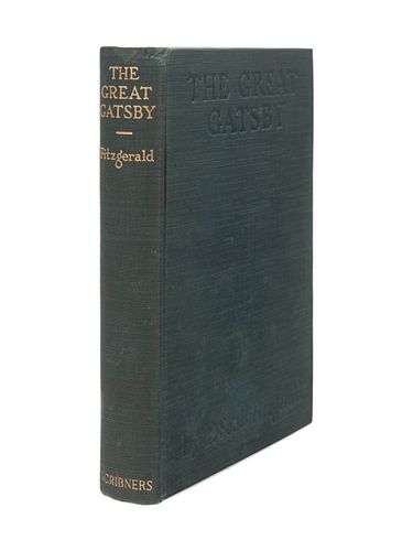 FITZGERALD, F. Scott (1896-1940). The Great Gatsby. New York: Charles Scribner's Sons, 1925. FIRST EDITION. FIRST PRINTING.