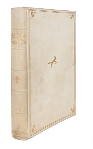 [ILLUSTRATED BOOKS]. GOODEN, Stephen (1892-1955), illustrator. -- AESOP (c.620-560 B.C.). Fables. London: George G. Harrap and Co. Ltd, 1936. L'Estran