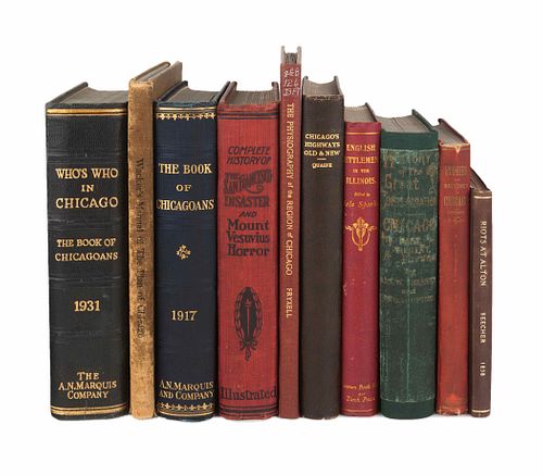 [CHICAGO]. A group of 10 works in 10 volumes, including: 