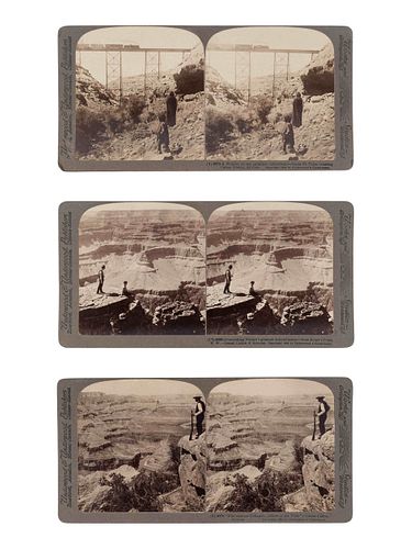 DELLENBAUGH, Frederick S. (1853-1935). The Grand Canon of Arizona Through the Stereoscope. New York and London: Underwood & Underwood, 1908 [copyright