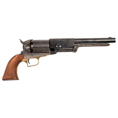 Revolver. USA, 20th century. COLT, NAVY DRAGON model. With a wooden handle and engraving on the cylinder.