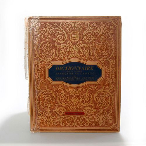 ANTIQUE BOOK, DICTIONARY OF FRENCH CANADIAN LANGUAGE