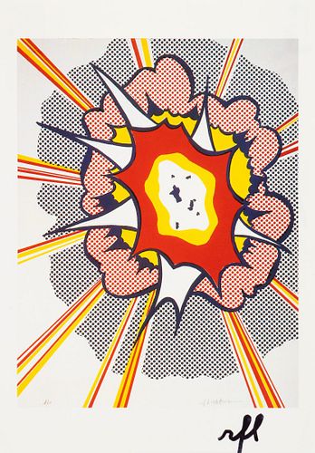 Roy Lichtenstein
(American, 1923-1997)
Explosion; Postcard Edition
