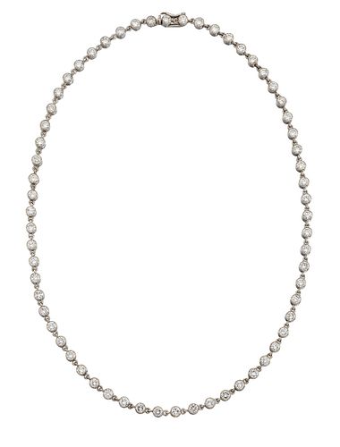 A DIAMOND NECKLACE, BY CARTIER
 Formed from a cont