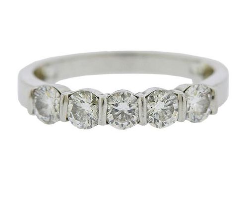 Gemlok Platinum Diamond Wedding Ring 