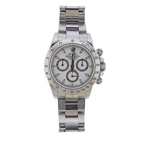 Rolex Daytona Cosmograph White Dial Steel Watch ref. 116520
