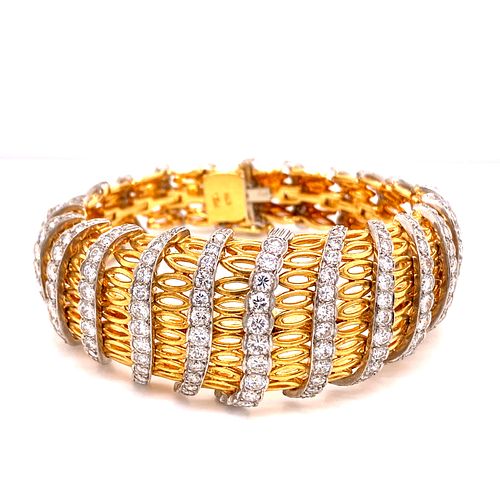 18k Gold Diamonds Bracelet 