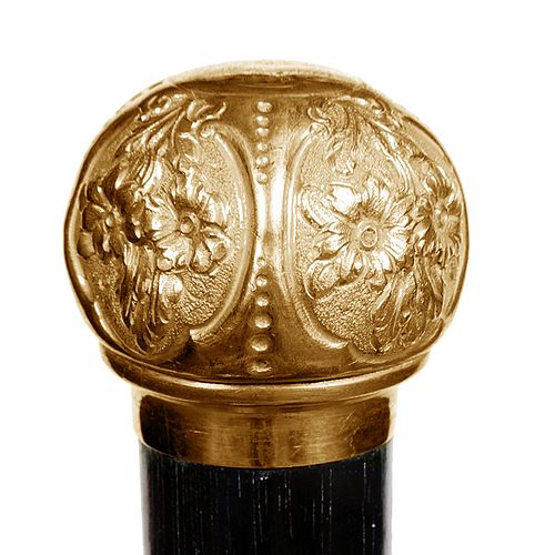 Important Gold Compartment Cane