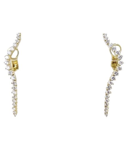 Jose Hess 2.50ct Diamond Earrings