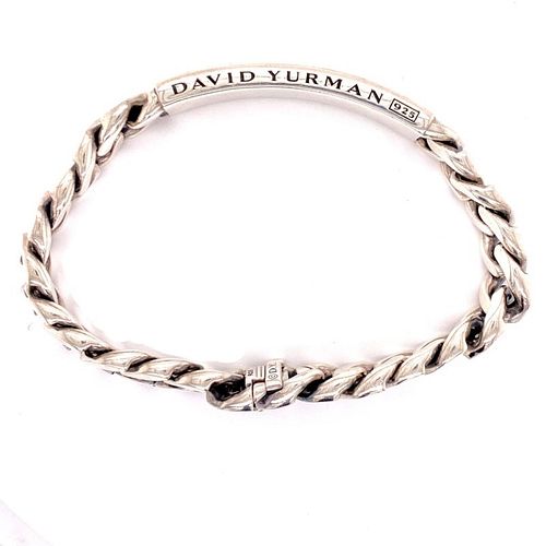 David Yurman Men's ID Bracelet Sterling Silver