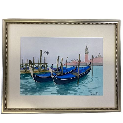 Bernie Roer Watercolor "Venice"