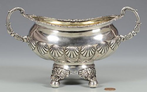 Classical Coin Silver Sugar Bowl, poss. Southern