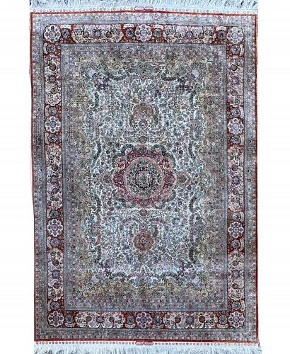 Silk Rug 76 x 48 inches wide