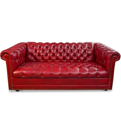 Leathercraft Chesterfield Tufted Sofa Couch