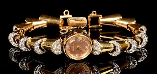 George Headley 18K Gold & Diamond Watch
