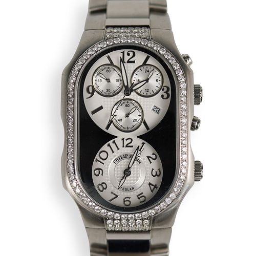 Philip Stein Dual Time Zone Chronograph Watch