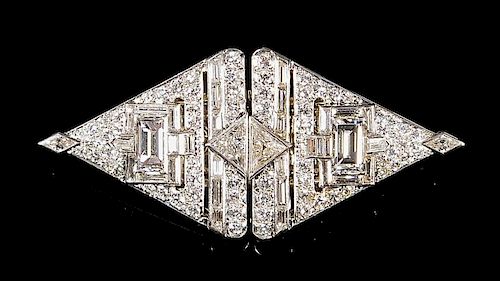George Headley 11 cts Diamond Brooch or Pendant