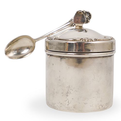 Camusso Sterling Jam Jar & Spoon